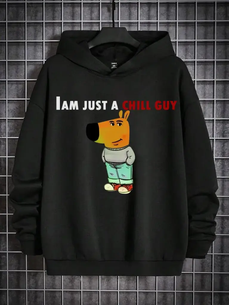 Black "Chill Guy" Hoodie 