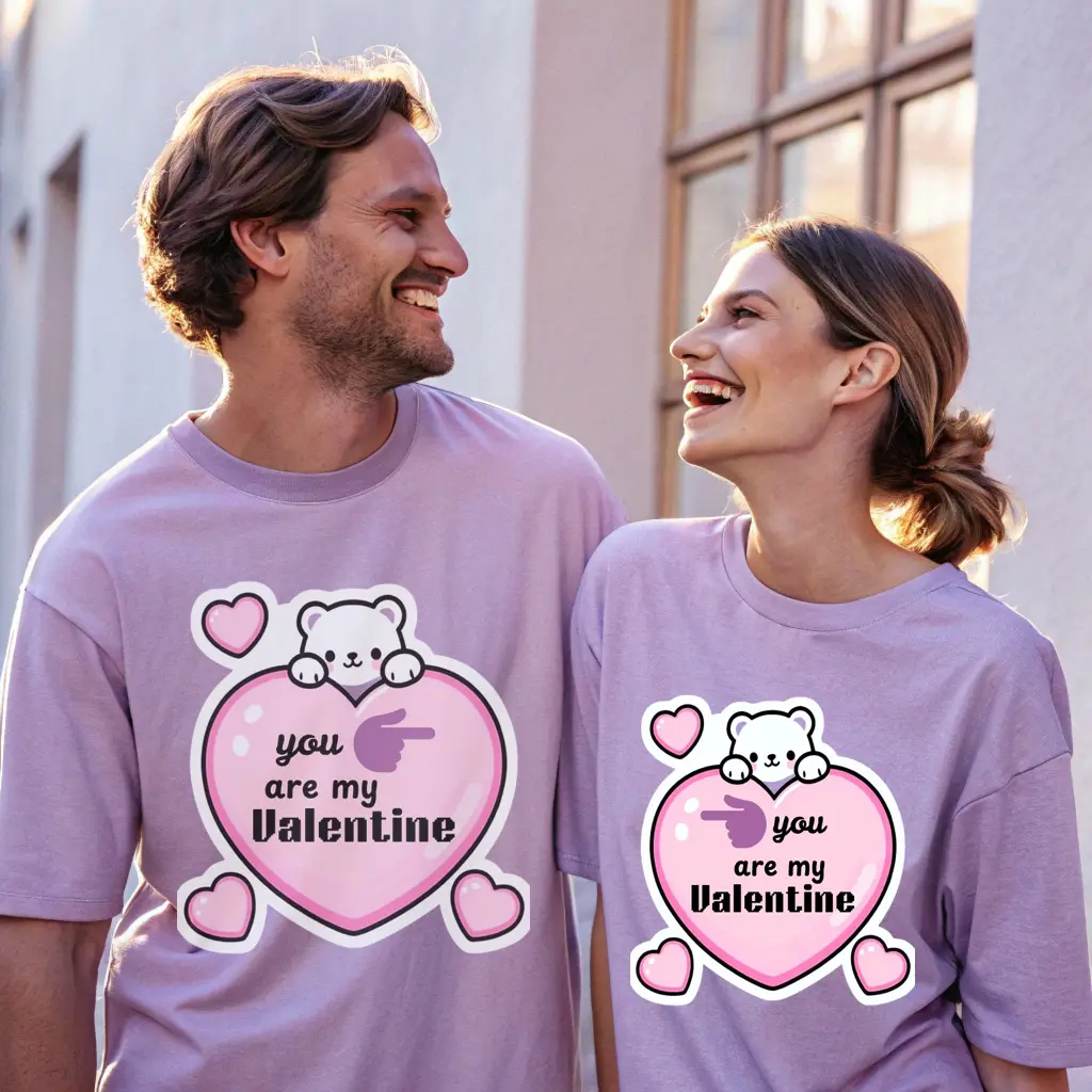 "Valentine's Special" Oversized T-shirts.